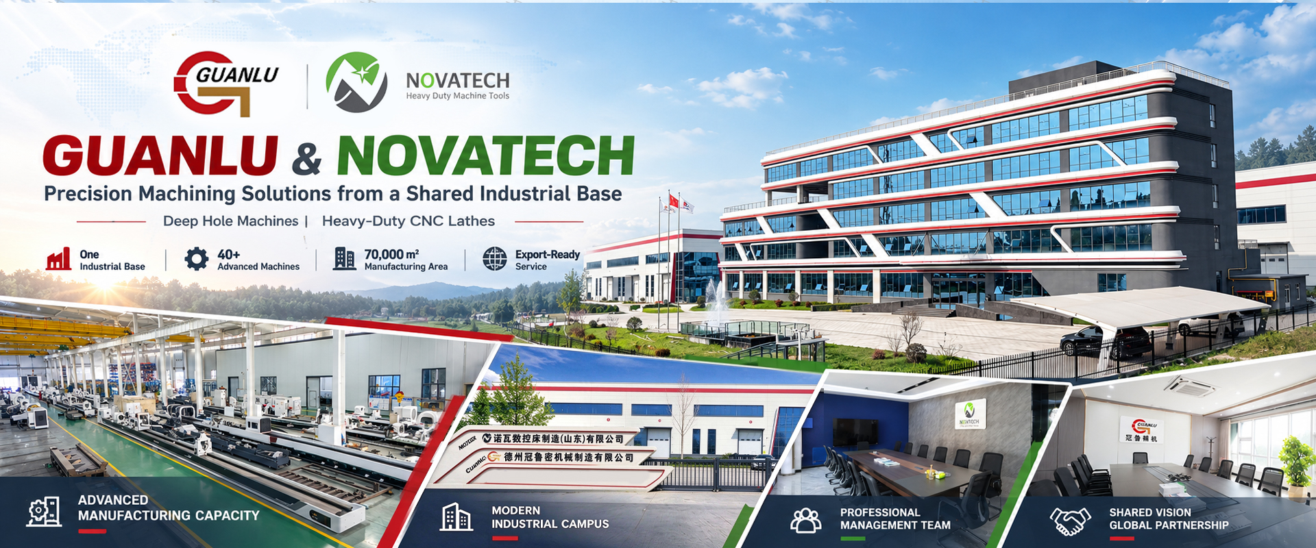 One manufacture workshop with two types machine manufacturing